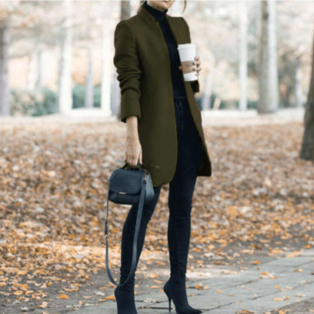 Women Winter Coats With Open Front | Short - Mason Luxor