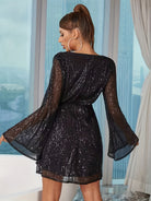 Women’s A Line Black Dress for Christmas Party | Mini - Mason Luxor