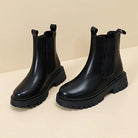 Women’s Black Chelsea Boots With Chunky Sole | Casual - Mason Luxor