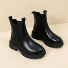 Women’s Black Chelsea Boots With Chunky Sole | Casual - Mason Luxor