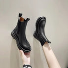 Women’s Black Chelsea Boots With Elastic Sides | Casual - Mason Luxor