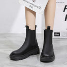 Women’s Black Chelsea Boots With Elastic Sides | Casual - Mason Luxor