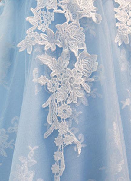 Women’s Blue Prom Dresses With Tulle Skirt | Party - Mason Luxor