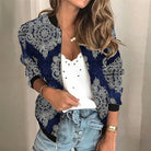 Women’s Bomber Jacket With Printed Design | Casual - Mason Luxor