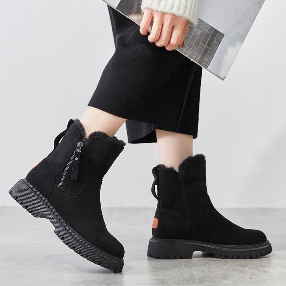 Women’s Boots With Side Zip Design | Winter - Mason Luxor