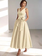 Women’s Bridesmaid Dresses With Bow Waist Detail | Formal - Mason Luxor