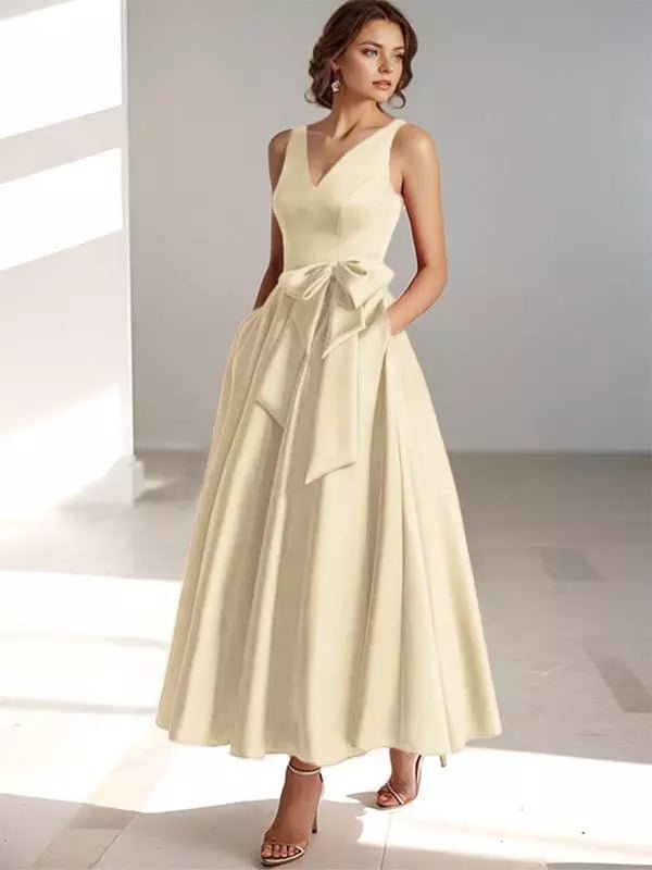 Women’s Bridesmaid Dresses With Bow Waist Detail | Formal - Mason Luxor