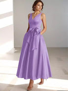 Women’s Bridesmaid Dresses With Bow Waist Detail | Formal - Mason Luxor
