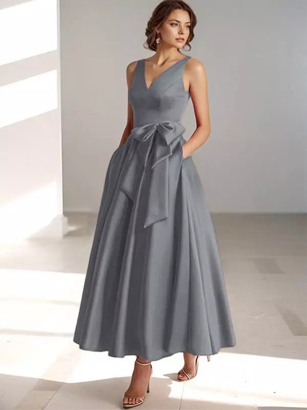 Women’s Bridesmaid Dresses With Bow Waist Detail | Formal - Mason Luxor
