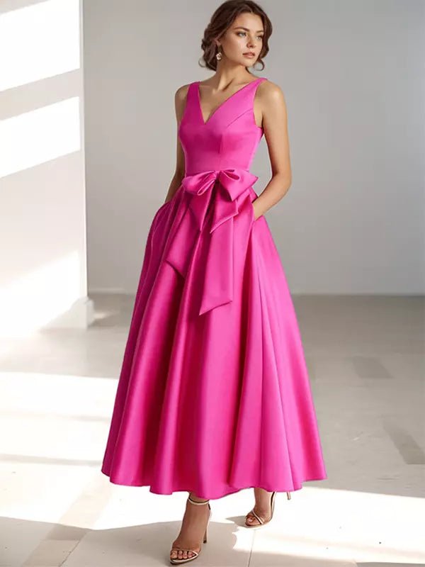 Women’s Bridesmaid Dresses With Bow Waist Detail | Formal - Mason Luxor