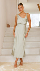 Women’s Bridesmaid Dresses With Cowl Neck Design | Summer - Mason Luxor