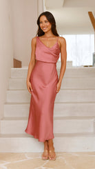 Women’s Bridesmaid Dresses With Cowl Neck Design | Summer - Mason Luxor
