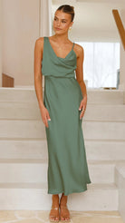 Women’s Bridesmaid Dresses With Cowl Neck Design | Summer - Mason Luxor
