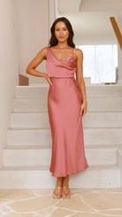 Women’s Bridesmaid Dresses With Cowl Neck Design | Summer - Mason Luxor