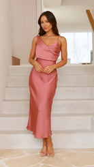 Women’s Bridesmaid Dresses With Cowl Neck Design | Summer - Mason Luxor