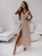Women’s Bridesmaid Dresses With Front Slit Design | Summer - Mason Luxor