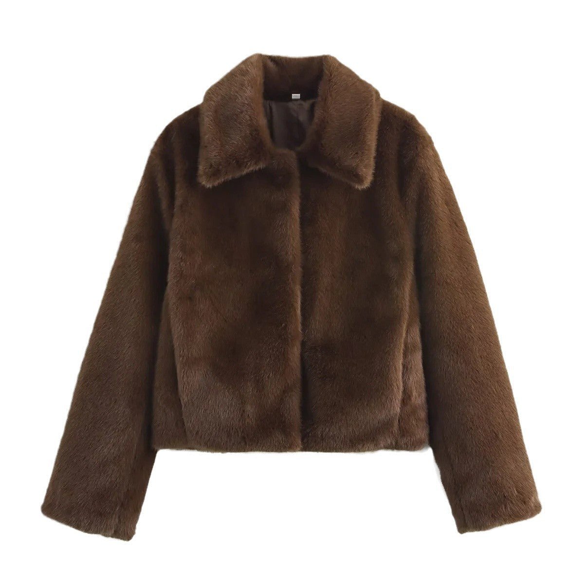 Women’s Brown Fur Coat With Short Length | Casual - Mason Luxor