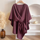 Women’s Cape With Wide Sleeves | Oversized - Mason Luxor