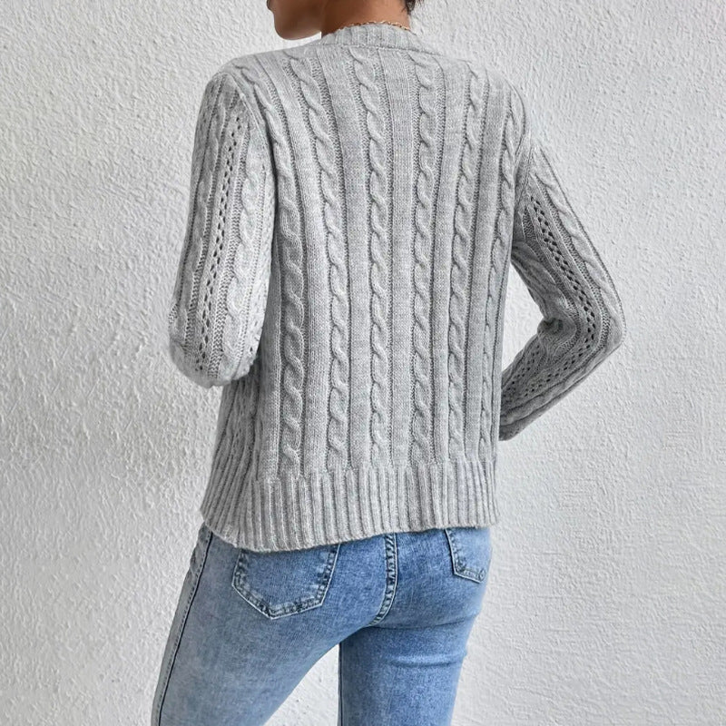 Women’s Cardigan With Cable Knit Pattern | Chunky - Mason Luxor