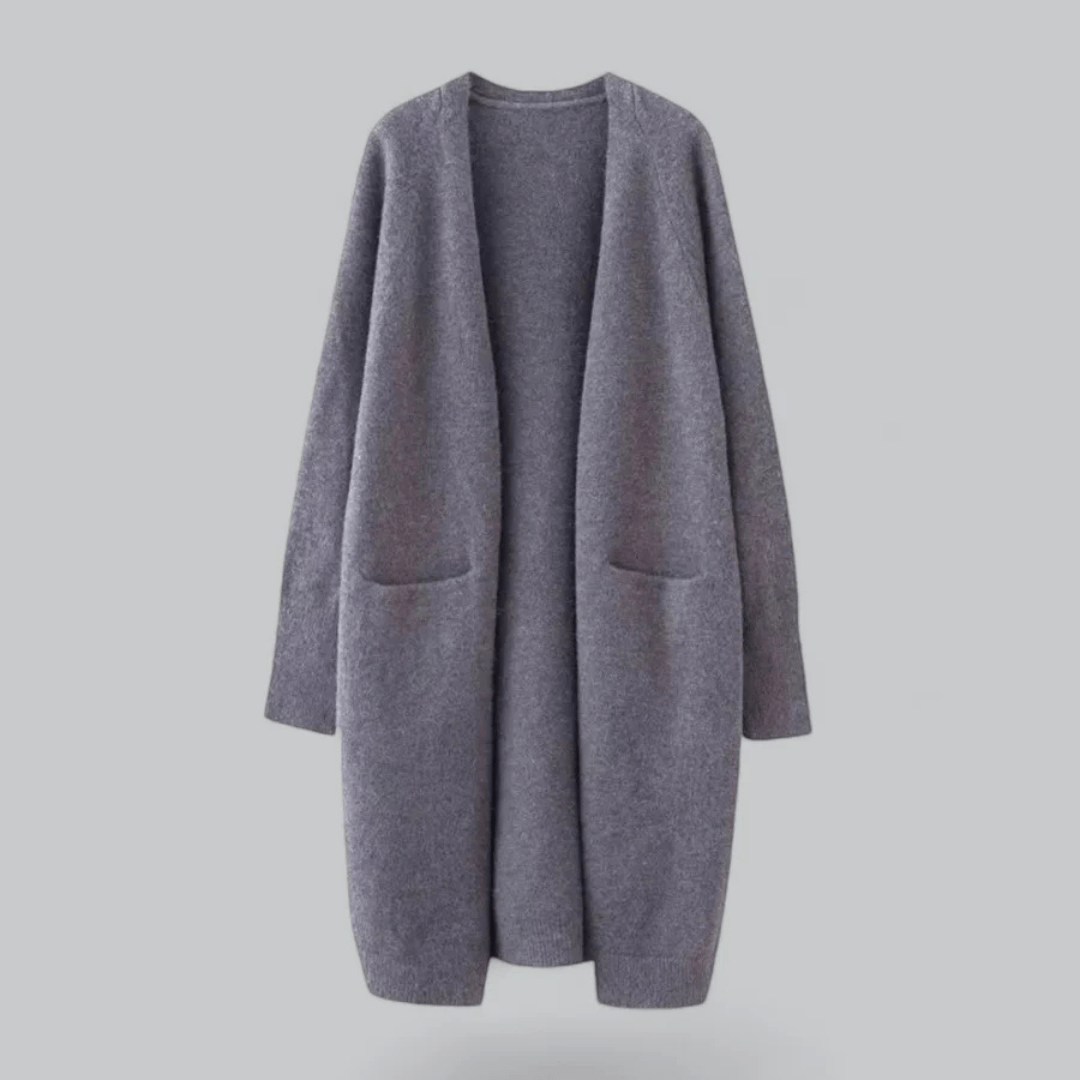 Women’s Cardigan With Front Pockets | Longline - Mason Luxor