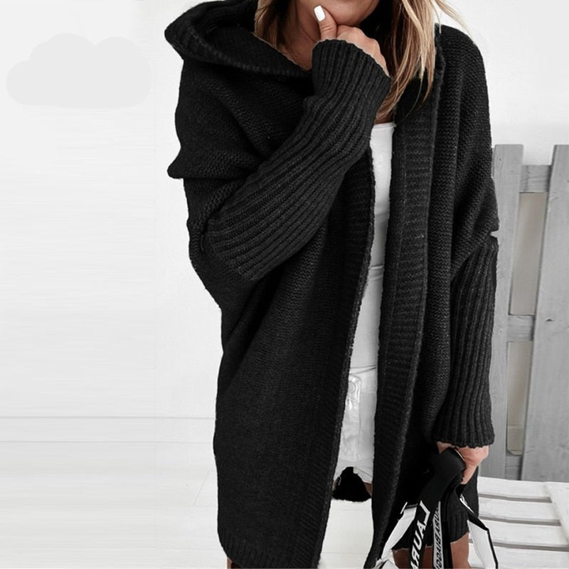 Women’s Cardigan With Hooded Design | Longline - Mason Luxor
