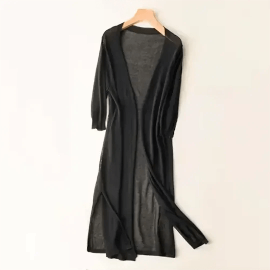 Women’s Cardigan With Side Slits | Longline - Mason Luxor