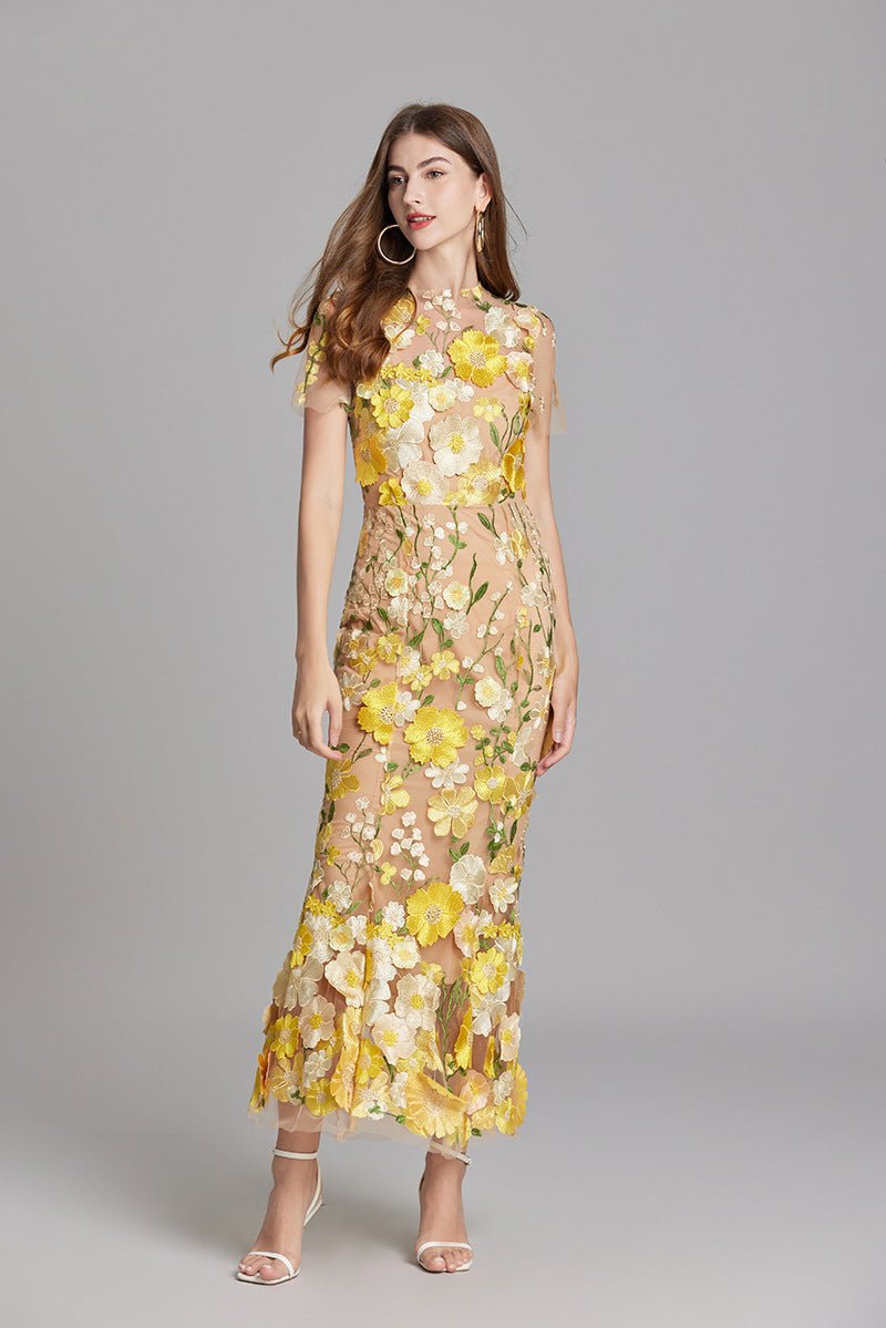Women’s Cocktail Dresses With Floral Design | Formal - Mason Luxor