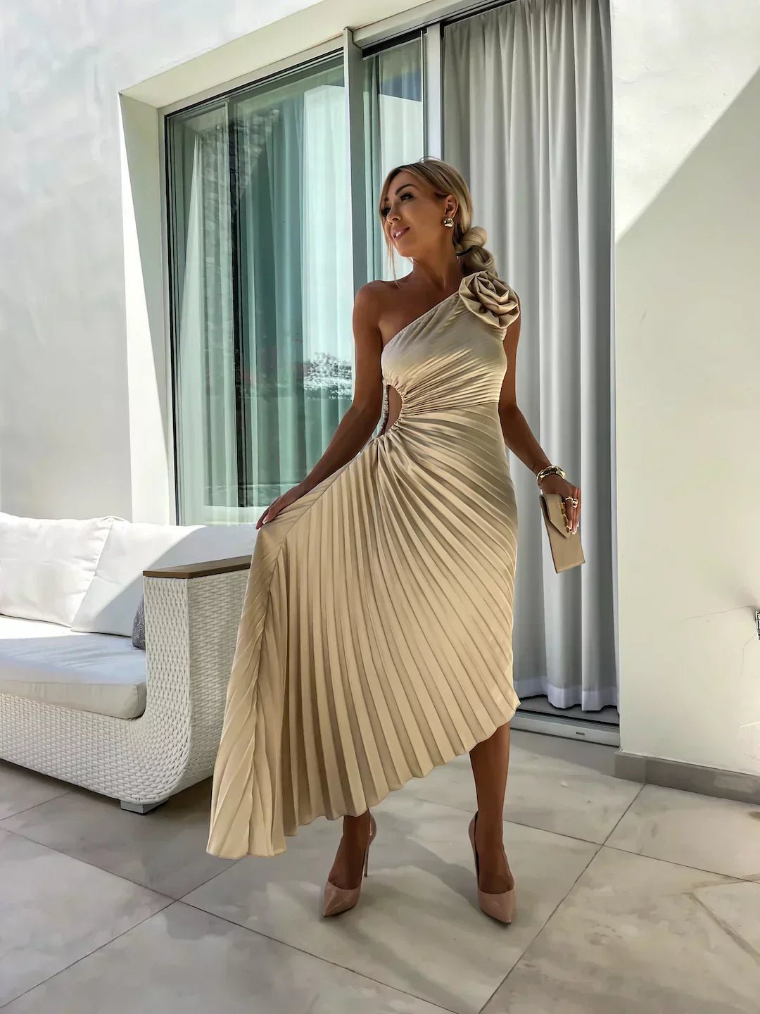 Women’s Cocktail Dresses With One Shoulder | Wedding Guest - Mason Luxor
