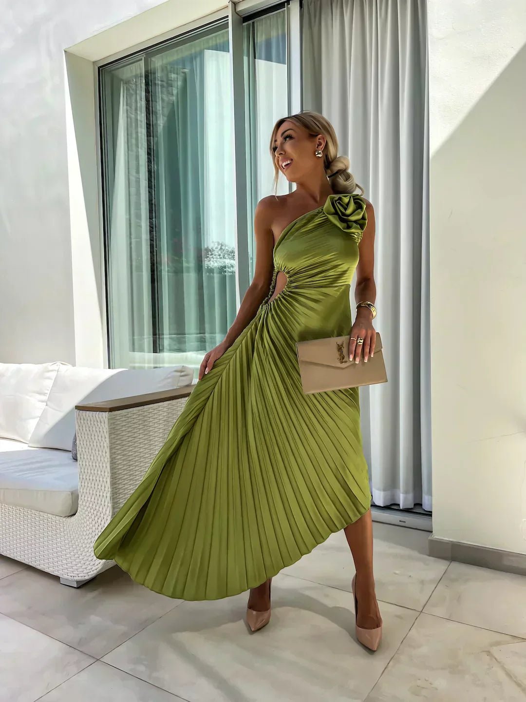 Women’s Cocktail Dresses With One Shoulder | Wedding Guest - Mason Luxor