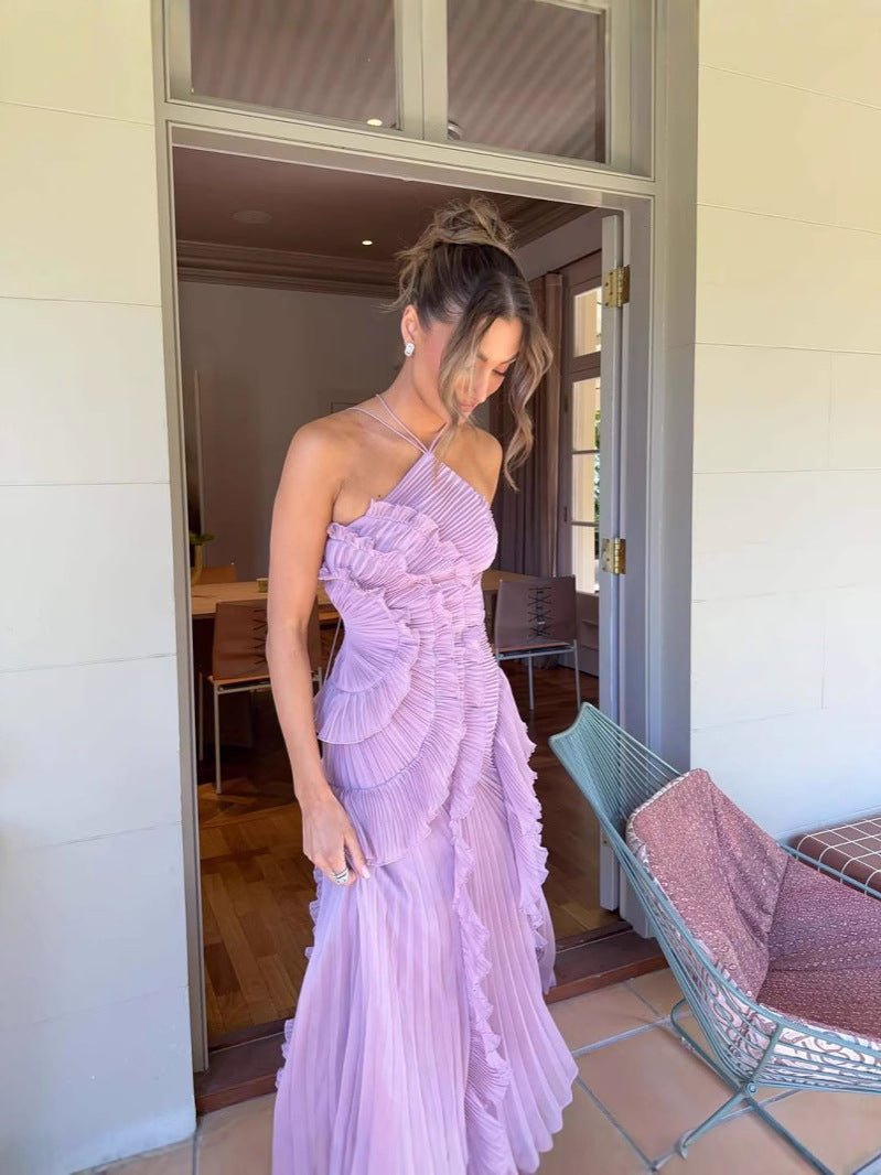 Women’s Cocktail Dresses With Pleated Ruffles | Evening - Mason Luxor