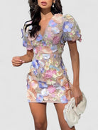 Women’s Cocktail Dresses With Puff Sleeves | Formal - Mason Luxor