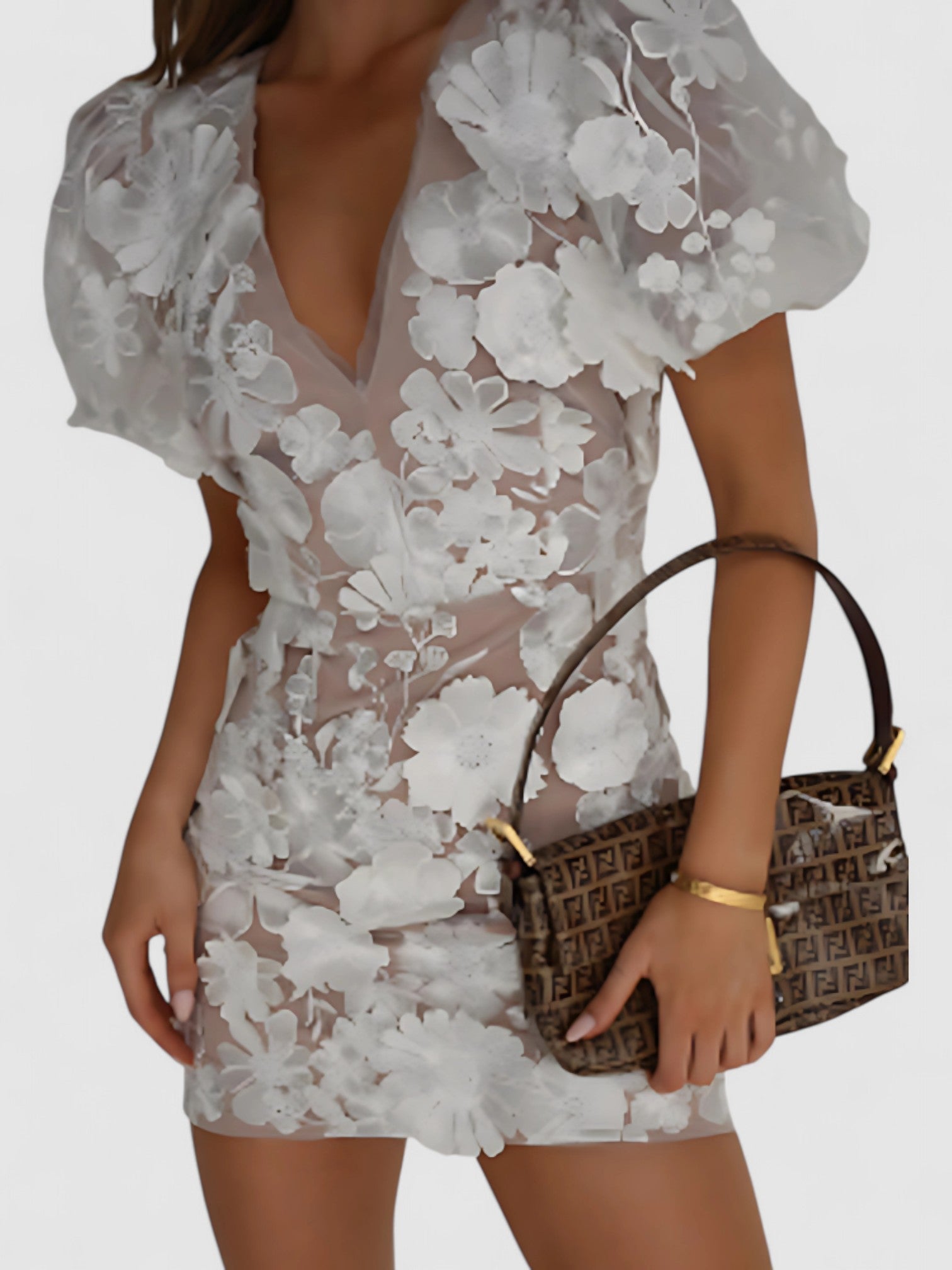 Women’s Cocktail Dresses With Puff Sleeves | Formal - Mason Luxor