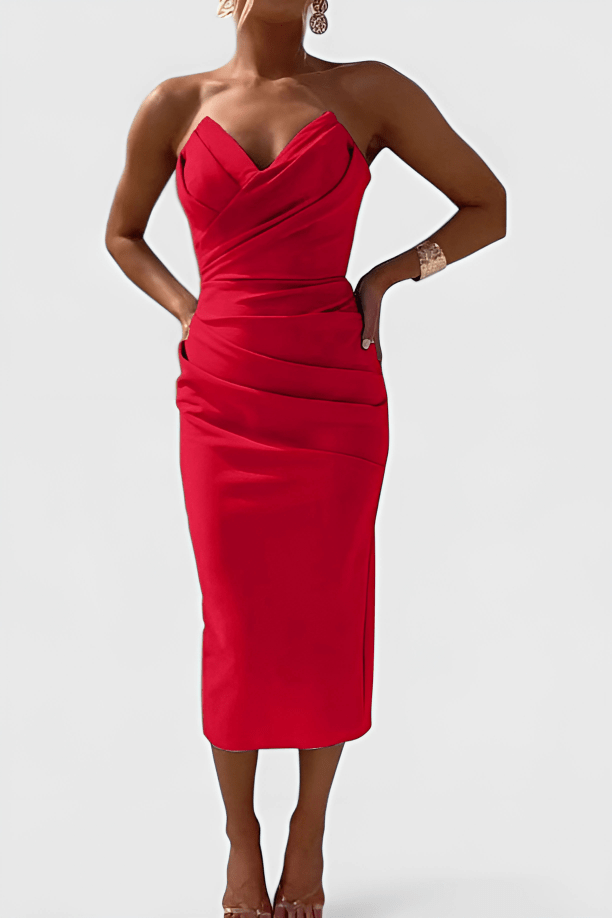 Women’s Cocktail Dresses With Ruched Waist | Party - Mason Luxor