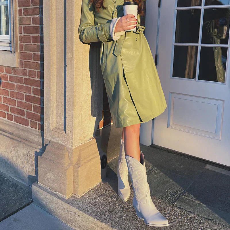 Women’s Cowboy Boots With Western Stitch Detail | Retro - Mason Luxor