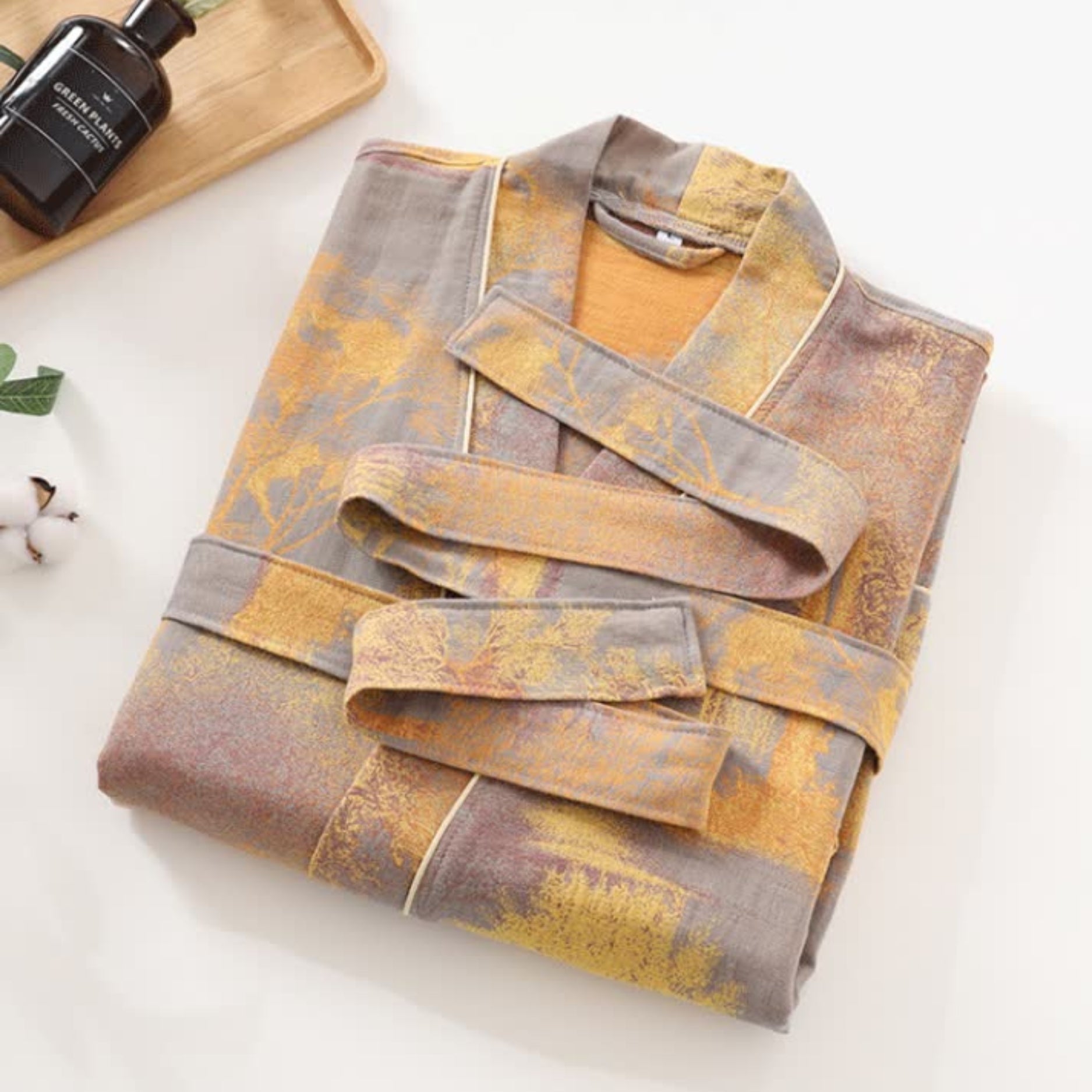 Women’s Dressing Gowns With Abstract Print | Comfort - Mason Luxor