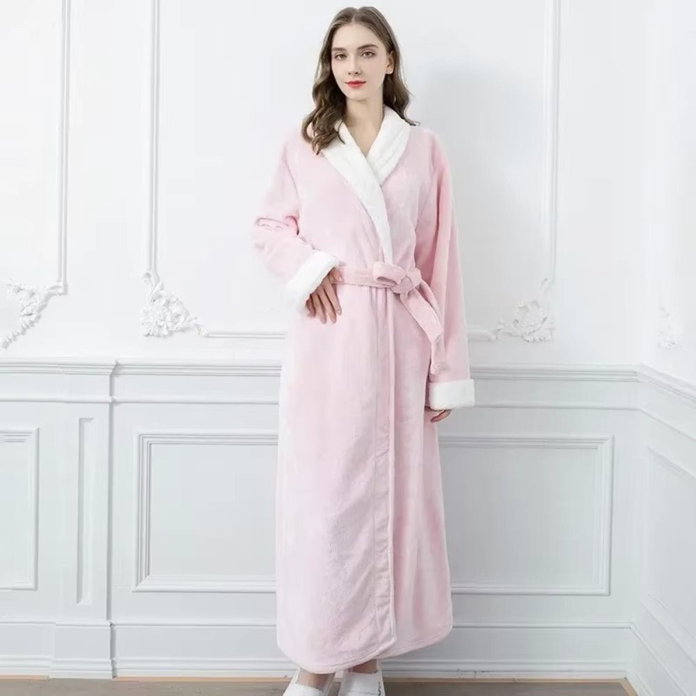 Women’s Dressing Gowns With Contrast Trim | Winter - Mason Luxor