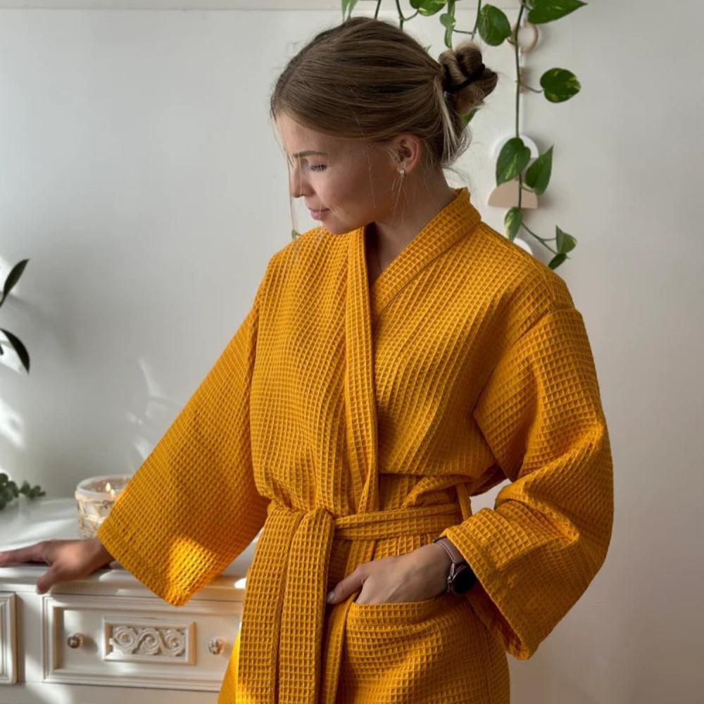 Women’s Dressing Gowns With Textured Finish | Comfort - Mason Luxor