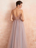 Women’s Dusty Pink Bridesmaid Dresses With Embellished Bodice | Evening - Mason Luxor