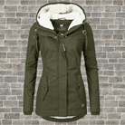 Women’s Fleece Jacket With Drawstring Hood | Winter - Mason Luxor