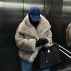 Women’s Fur Coat With Wide Collar | Chic - Mason Luxor