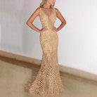 Women’s Gold Prom Dresses With Fitted Shape | Party - Mason Luxor
