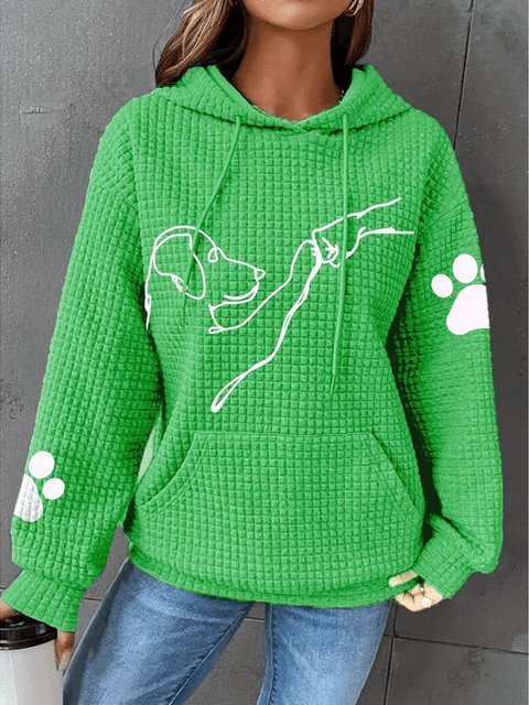 Women’s Graphic Dog Print Oversized Hoodies | Casual - Mason Luxor