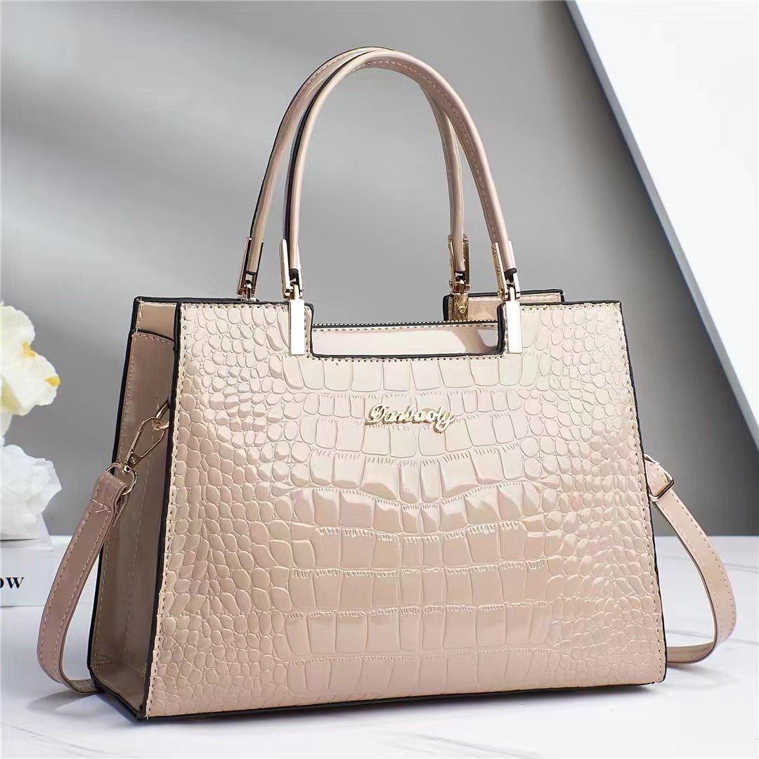 Women’s Handbags With Croc Texture | Classic - Mason Luxor