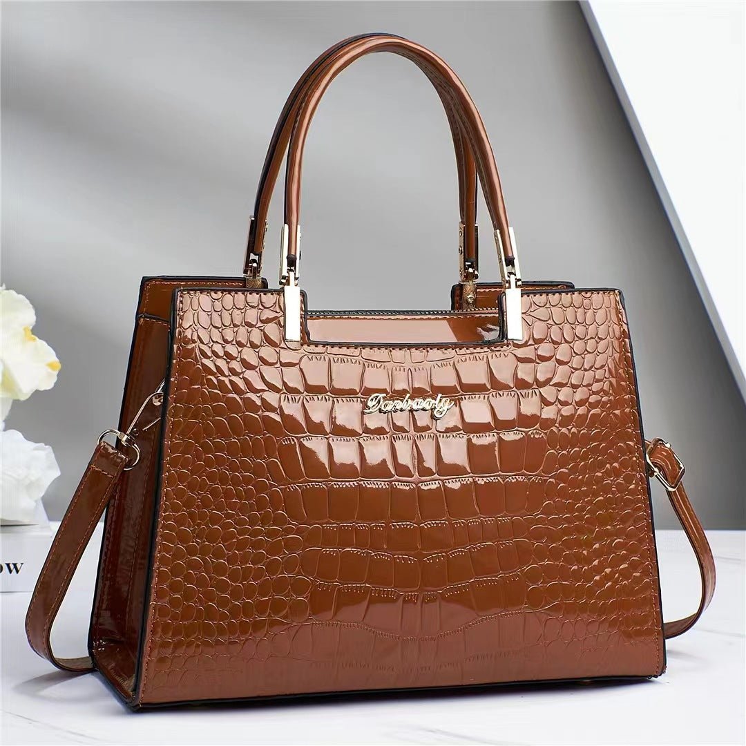 Women’s Handbags With Croc Texture | Classic - Mason Luxor
