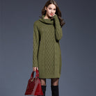 Women’s Jumper Dress With Cowl Neck | Knit - Mason Luxor