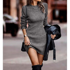 Women’s Jumper Dress With Ribbed Texture | Bodycon - Mason Luxor