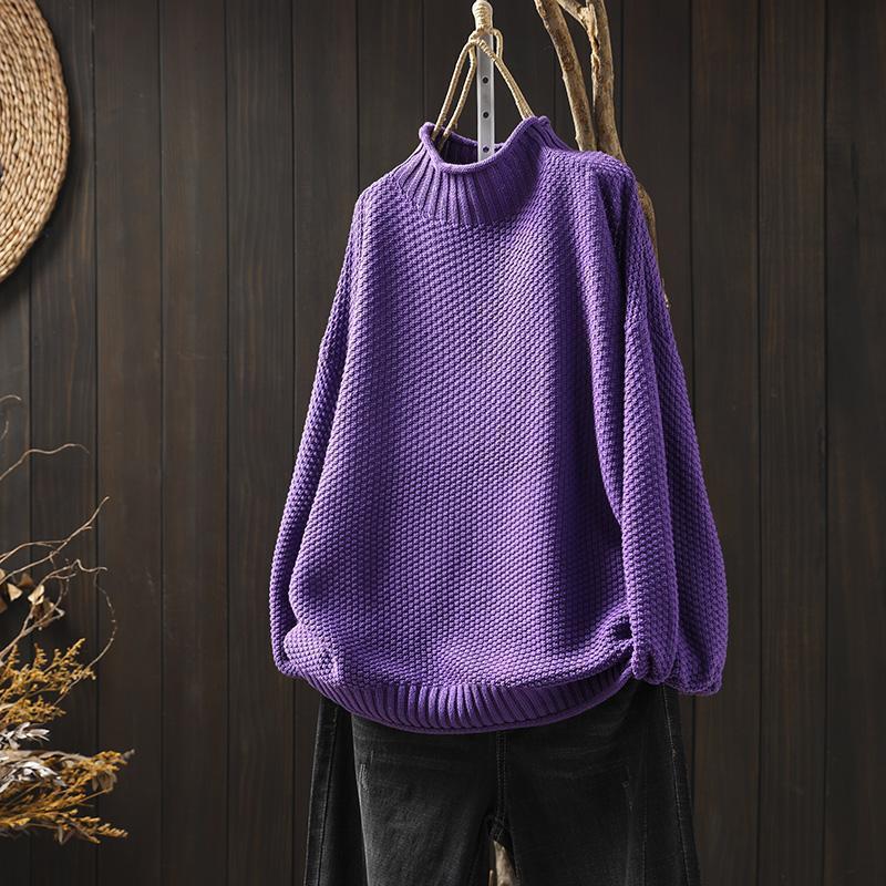 Women’s Jumper With Chunky Texture | Turtleneck - Mason Luxor