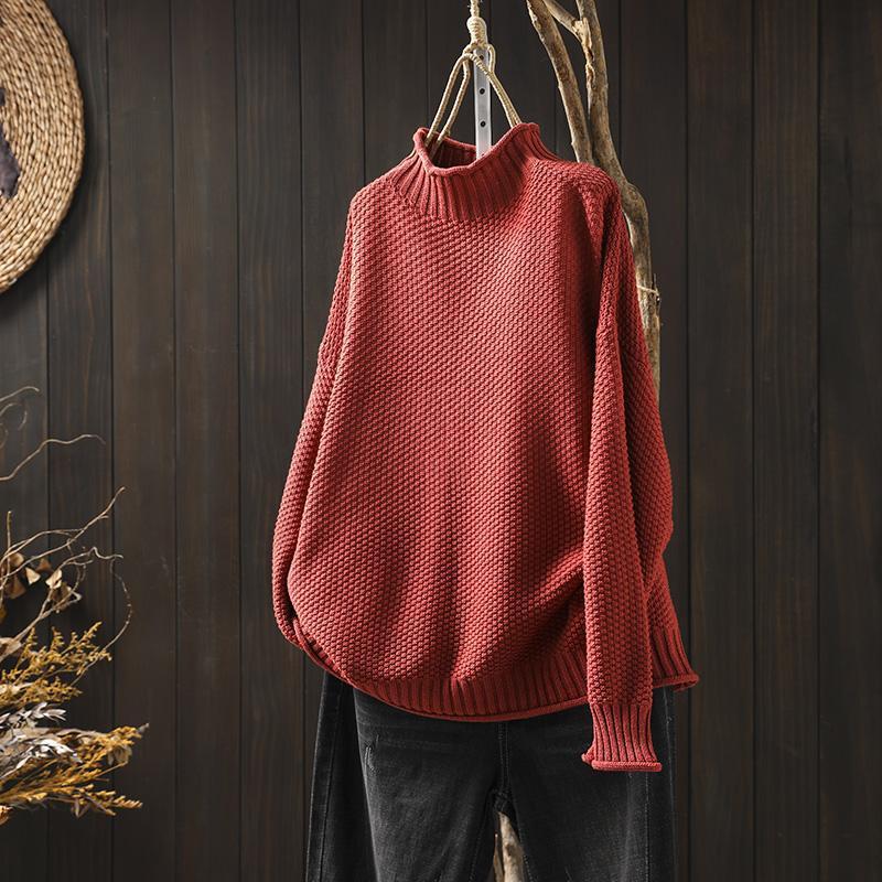 Women’s Jumper With Chunky Texture | Turtleneck - Mason Luxor
