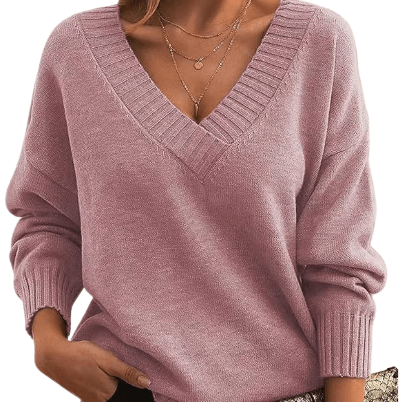 Women’s Jumpers With V Neck Design | Winter - Mason Luxor