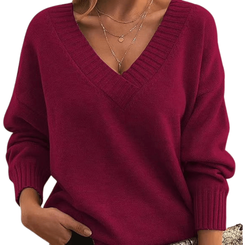 Women’s Jumpers With V Neck Design | Winter - Mason Luxor